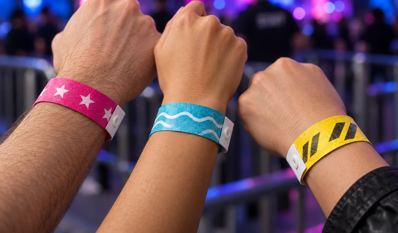 Printed event wristbands for access and identification