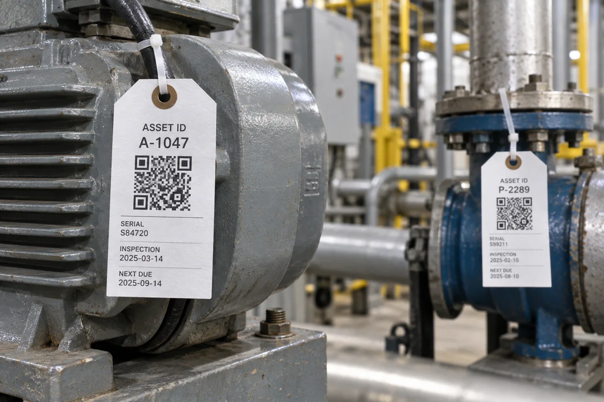 Industrial Asset Tags application visualization