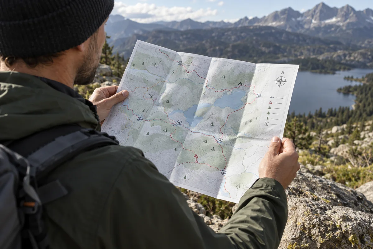 Outdoor Maps application visualization
