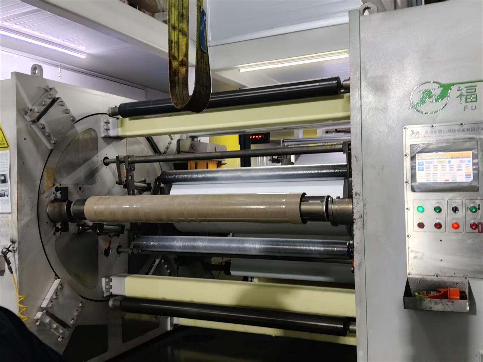 Synthetic paper converting and slitting equipment